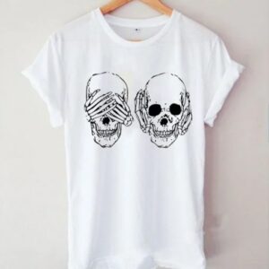 Hear See No Evil Skull T-shirt