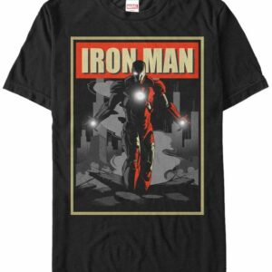 Iron Man Poster Short Sleeve T-Shirt Iron Man Poster Short Sleeve T-Shirt