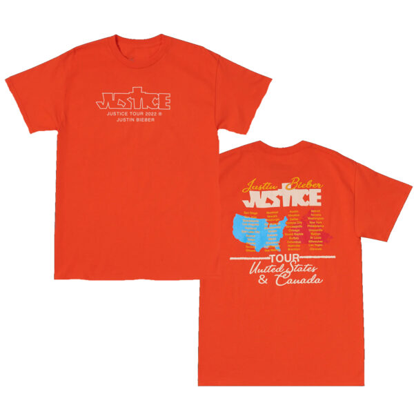 Justice US &amp Canada Tour T-Shirt