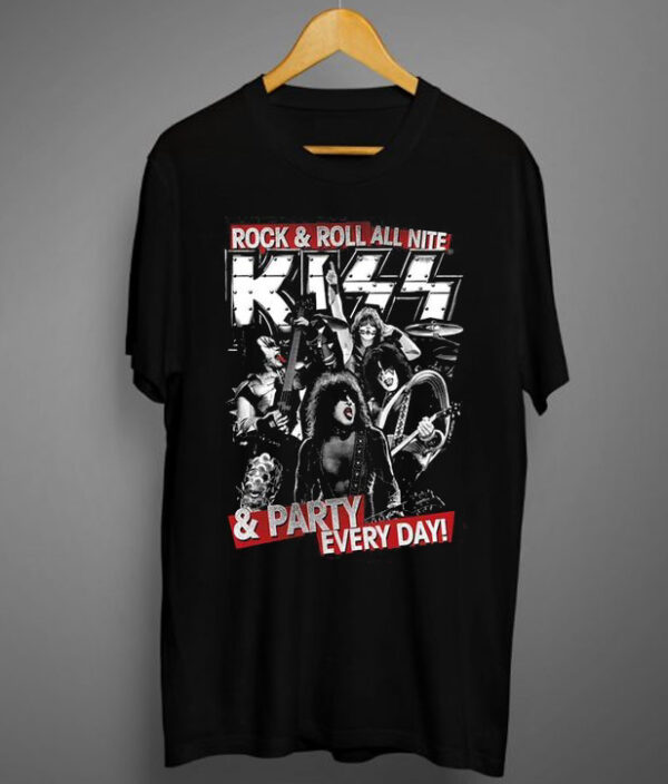 KISS Rock &amp Roll All Nite And Party Everyday T-Shirt