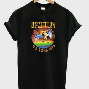 Led Zeppelin Us Tour 1975 Graphic T-Shirt