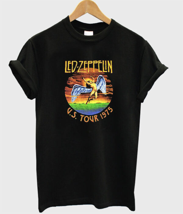 Led Zeppelin Us Tour 1975 Graphic T-Shirt