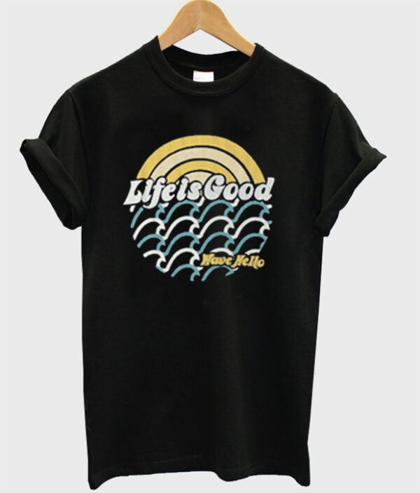 Life Is Good Wave Hello T-Shirt