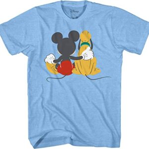 Mickey and Pluto Best Friends Adult T-Shirt