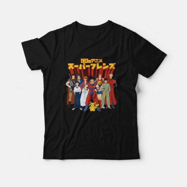 90s Anime Super Friends T-Shirt