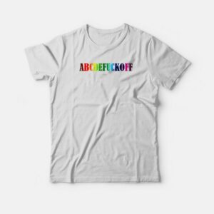 ABCDEFUCKOFF Rainbow Design T-shirt 1 ABCDEFUCKOFF Rainbow Design T shirt 2