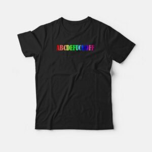 ABCDEFUCKOFF Rainbow Design T-shirt 3 ABCDEFUCKOFF Rainbow Design T shirt 4