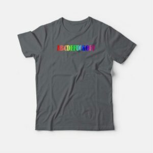 ABCDEFUCKOFF Rainbow Design T-shirt 4 ABCDEFUCKOFF Rainbow Design T shirt 5