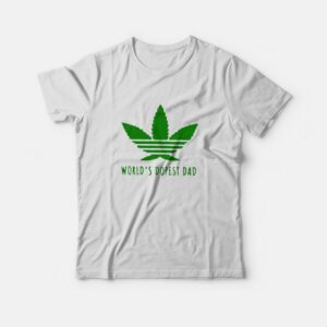 Adidas Weed Worlds Dopest Dad T Shirt 1