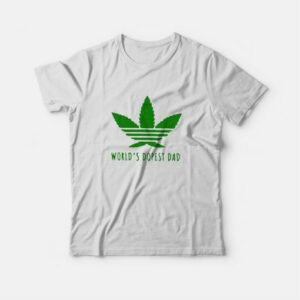 Adidas Weed World's Dopest Dad T-Shirt 1 Adidas Weed Worlds Dopest Dad T Shirt 2