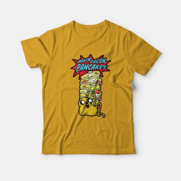 Adventure Time Making Bacon Pancakes Jake Dog T-Shirt