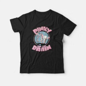 Animaniacs Pinky & The Brain Black T-shirt Animaniacs Pinky & The Brain Black T-shirt