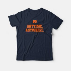Anytime Anywhere Philadelphia Flyers T-shirt 2 Anytime Anywhere Philadelphia Flyers T shirt 3