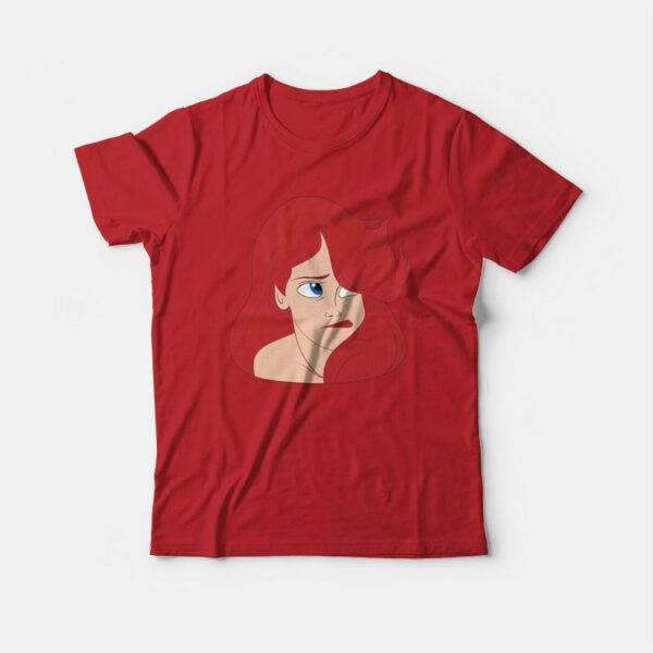 Ariel The Little Mermaid Sigh Face T-shirt