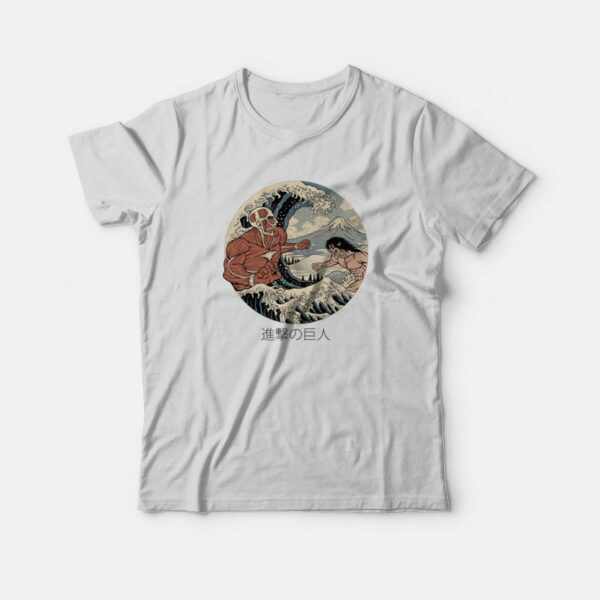 Attack on Titan The Great Wave off Kanagawa T-Shirt