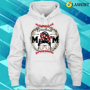 Baseball Mom Leopard Happy Mothers Day For Women Girls T shirt 3