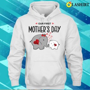 Cute Matching Our First Mothers Day Elephants T shirt 3