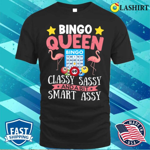 Fun Bingo Queen – Bingo Flamingo Mother’s Day T-Shirt
