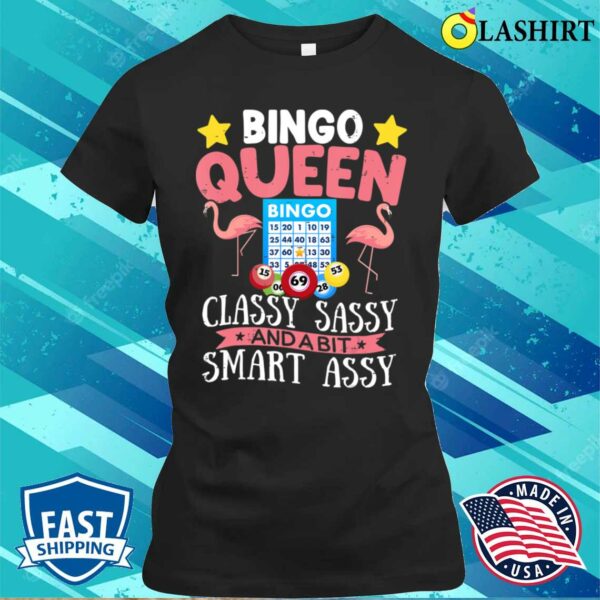 Fun Bingo Queen – Bingo Flamingo Mother’s Day T-Shirt
