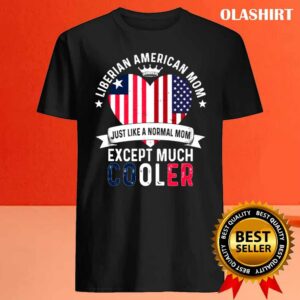 Liberian American Mom Mothers Day Liberia Flag Shirt 3 Liberian American Mom Mothers Day Liberia Flag Shirt 4