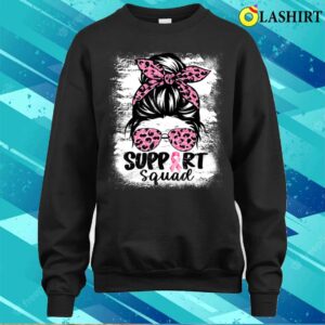 Mama T-shirt, Support Squad Pink Mom Life Leopard Messy Bun Mothers Day T-shirt 3 Mama T shirt Support Squad Pink Mom Life Leopard Messy Bun Mothers Day T shirt 4