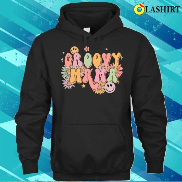 Mothers Day T-shirt, Groovy Mama Retro 70s Funky Hippie Mothers Day T-shirt