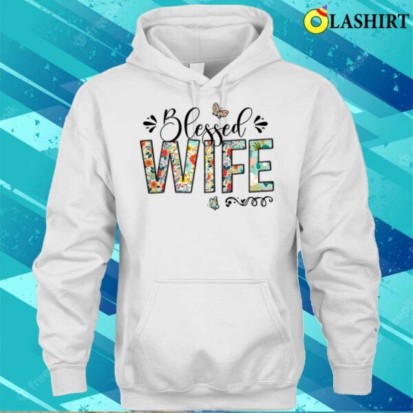 New Blessed Wife Floral Mother’s Day T-shirt