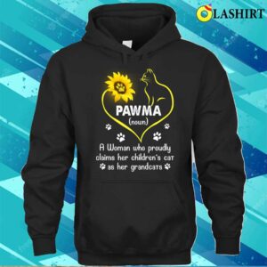 Pawma Cat Women Mothers Day Sunflower Shirt Pawma Cat Women Mothers Day Sunflower Shirt 3