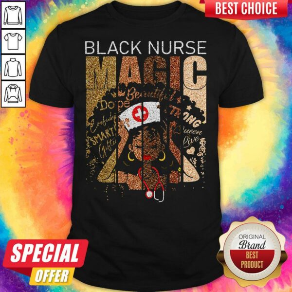 Premium Black Nurse Magic Shirt