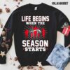 Running Life Begins When The Track Season Starts T-shirt