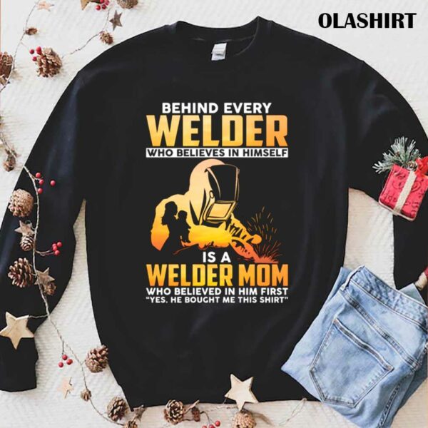 Welder Mom Proud Welder Mom Mothers Day Shirt