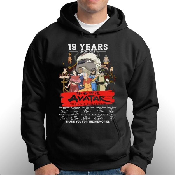 19 Years 2005 – 2024 Avatar The Last Airbender Thank You For The Memories T-shirt