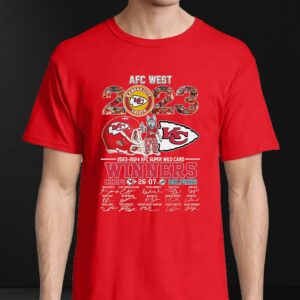 2023 2024 Afc Super Wild Card Winners Kansas City Chiefs 26 07 Miami Dolphins T shirt 4