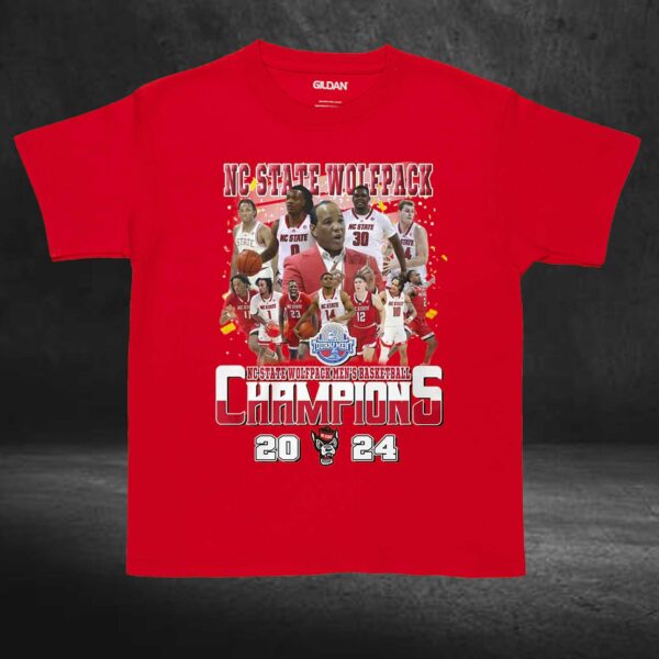 2024 Mens Basketball Tournament Champions Nc State Wolfpack T-shirt