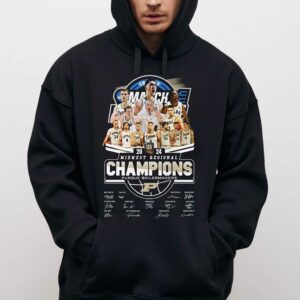2024 Midwest Regional Champions Purdue Boilermakers T shirt 3