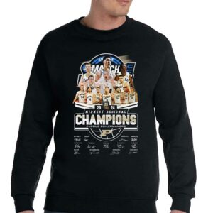 2024 Midwest Regional Champions Purdue Boilermakers T shirt 4