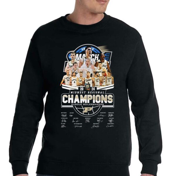 2024 Midwest Regional Champions Purdue Boilermakers T-shirt