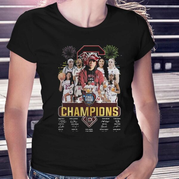 2024 Womens Final Four Champions South Carolina Gamecocks T-shirt