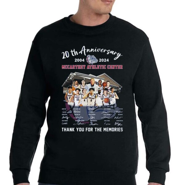 20th Anniversary 2004-2024 Mccarthey Athletic Center Thank You For The Memories T-shirt