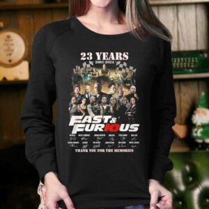 23 Years 2001 2024 Fast amp Furious Thank You For The Memories T shirt 4