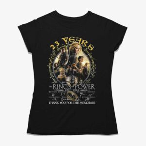 23 Years The Lord Of The Rings Rings Of Power 2001-2024 Thank You For The Memories T-shirt