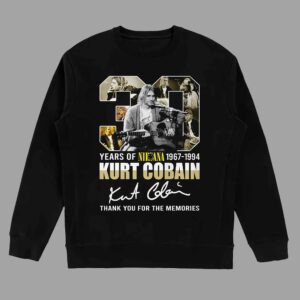30 Years Of Nirvana 1967-1994 Kurt Cobain Thank You For The Memories T-shirt 3 30 Years Of Nirvana 1967 1994 Kurt Cobain Thank You For The Memories T shirt 4