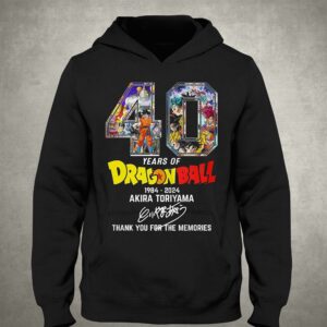 40 Years Of Dragon Ball 1984-2024 Akira Toriyama Thank You For The Memories T-shirt 2 40 Years Of Dragon Ball 1984 2024 Akira Toriyama Thank You For The Memories T shirt 3