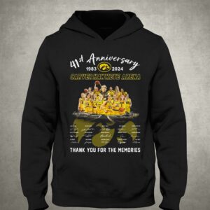 41st Anniversary 1983 2024 Carver Hawkeye Arena Thank You For The Memories T shirt 3