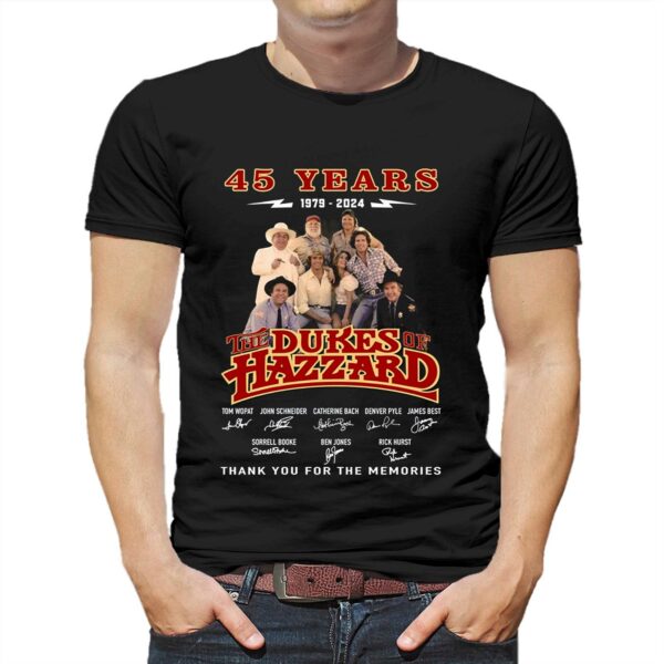 45 Years 1979 – 2024 The Dukes Of Hazzard Thank You For The Memories T-shirt