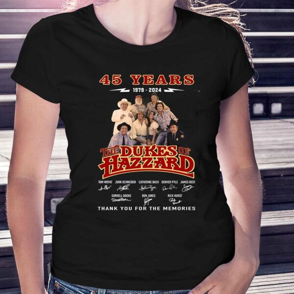 45 Years 1979 – 2024 The Dukes Of Hazzard Thank You For The Memories T-shirt