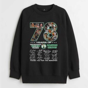 78 Years Of The Greatest Nba Teams Boston Celtics Thank You For The Memories T-shirt 3 78 Years Of The Greatest Nba Teams Boston Celtics Thank You For The Memories T shirt 4