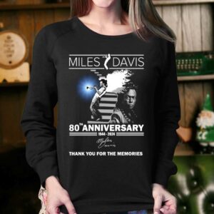80th Anniversary 1944 2024 Miles Davis Thank You For The Memories T shirt 4