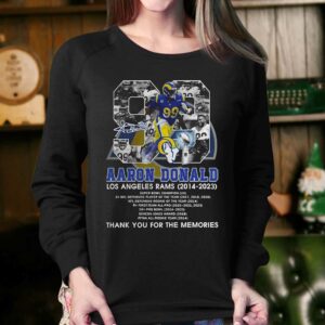 Aaron Donald Los Angeles Rams 2014-2023 Thank You For The Memories T-shirt 3 Aaron Donald Los Angeles Rams 2014 2023 Thank You For The Memories T shirt 4