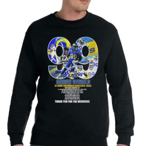 Aaron Donald St Louis Los Angeles Rams 2014 2023 Thank You For The Memories T shirt 4